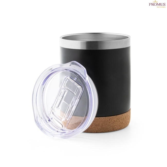 Copo térmico de viagem em aço inox 400 ml personalizado H940327