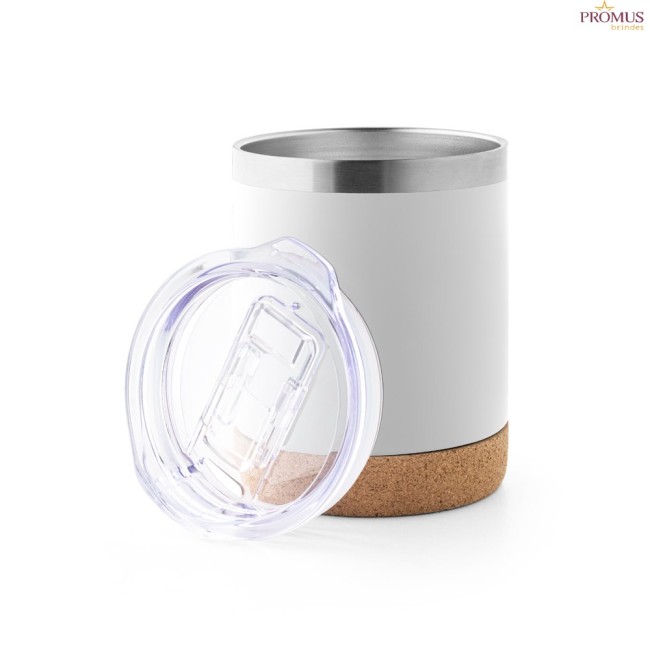 Copo térmico de viagem em aço inox 400 ml personalizado H940327