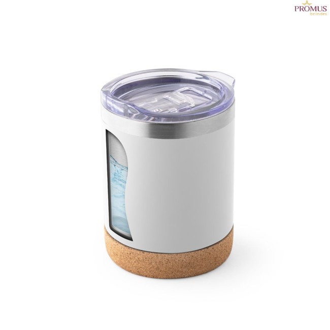 Copo térmico de viagem em aço inox 400 ml personalizado H940327