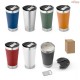 Copo Térmico de Viagem em Aço Inox 630 mL com Abridor na Tampa Personalizado H940266