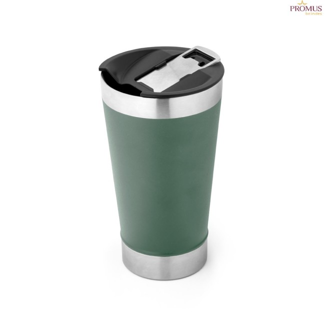Copo Térmico de Viagem em Aço Inox 630 mL com Abridor na Tampa Personalizado H940266