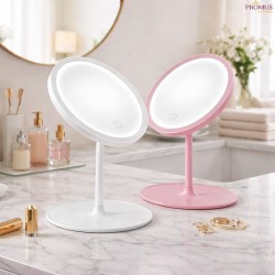 Espelho De Mesa Plástico com Led Personalizado - H3497