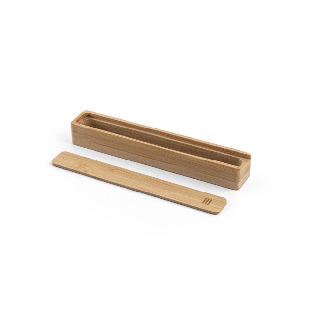 Estojo em Bambu Natural Personalizado H930584