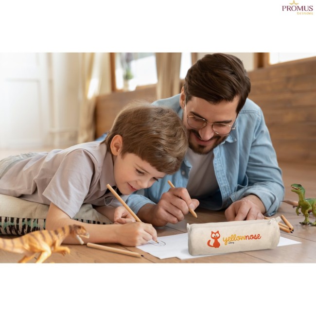 Estojo Escolar e Porta-Lápis em Algodão Canvas 290 g/m² Personalizado H930607