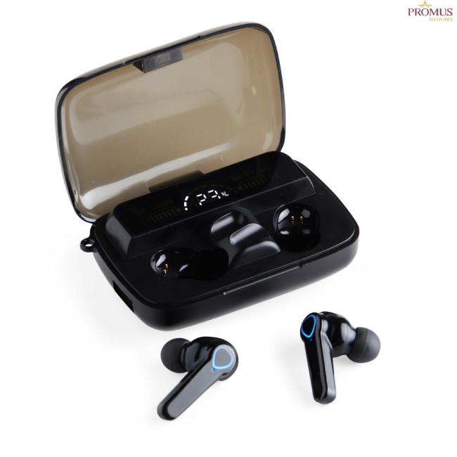 Fone de Ouvido Bluetooth com Case Carregador Personalizado - H3247