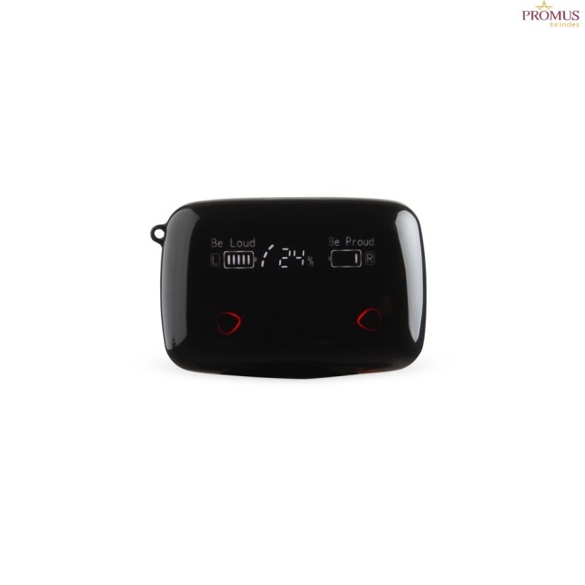 Fone de Ouvido Bluetooth com Case Carregador Personalizado - H3247