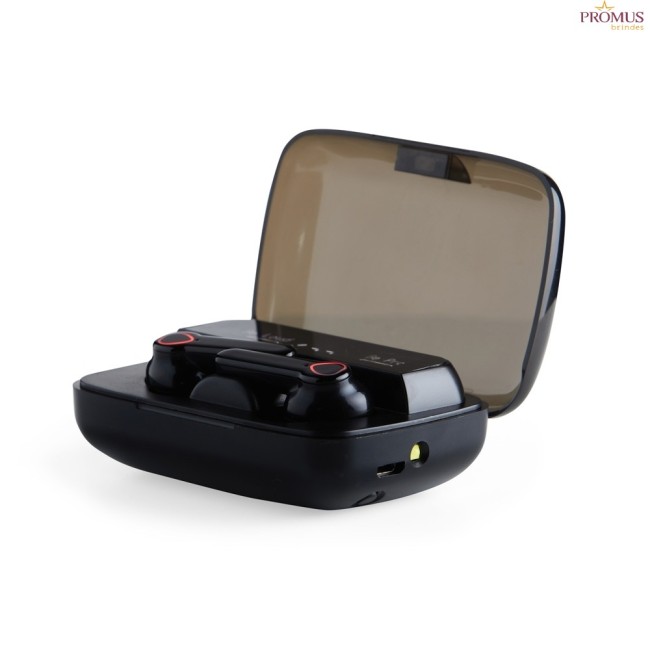 Fone de Ouvido Bluetooth com Case Carregador Personalizado - H3247