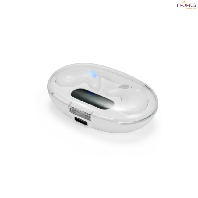 Fone de Ouvido Bluetooth com Case Carregador Personalizado - H3384