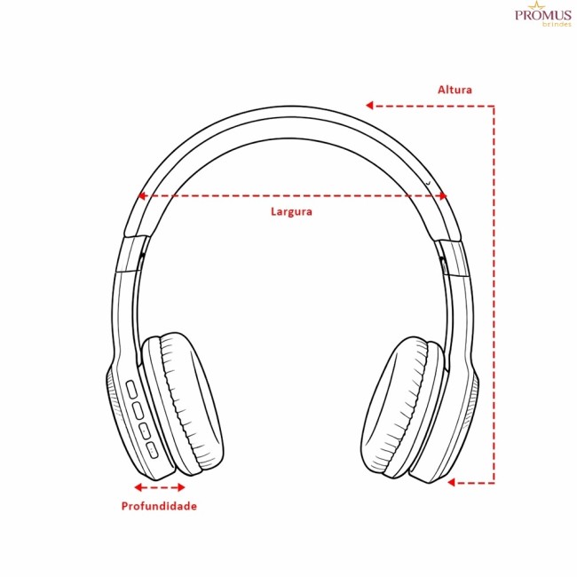 Fone de Ouvido Bluetooth Personalizado - H3704