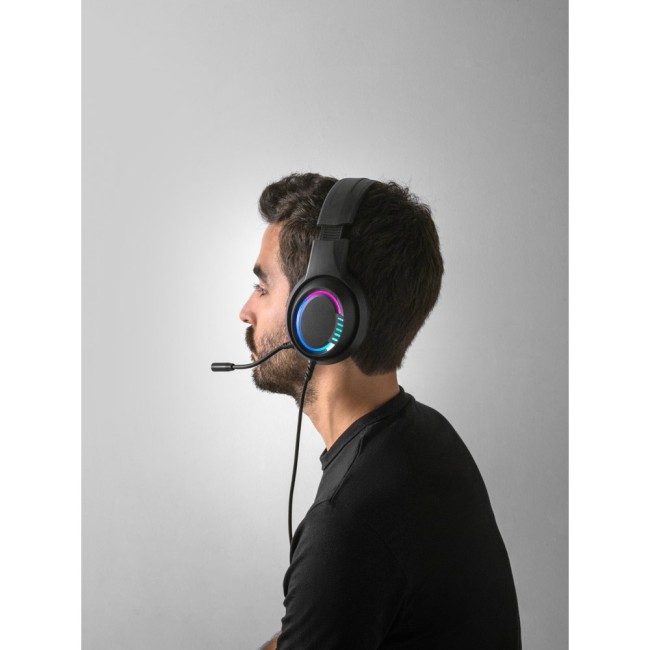 Fones de Ouvido para Jogos com Microfone RGB Personalizado para Brindes H970135