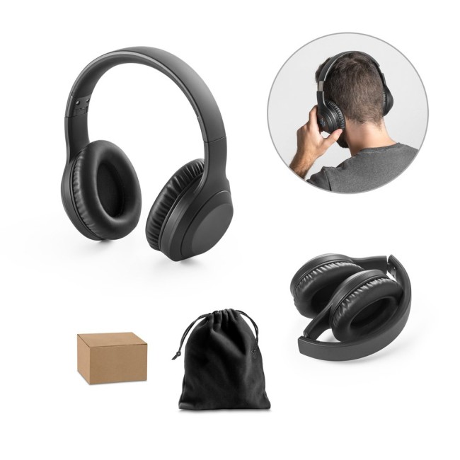 Fones de ouvido wireless dobráveis em ABS Promocional H970138