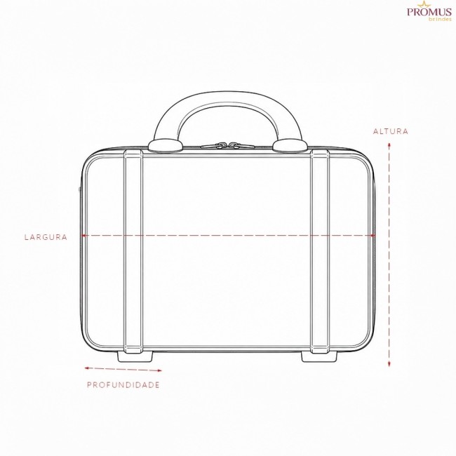 Frasqueira Plástica 8L Personalizada - H3805