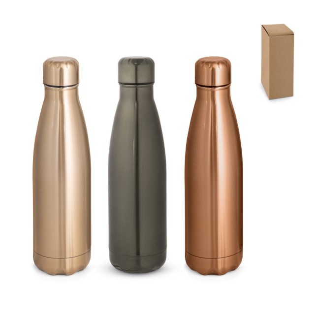 Garrafa em Aço Inox com Acabamento Mate Metálico 510mL Personalizada H940335
