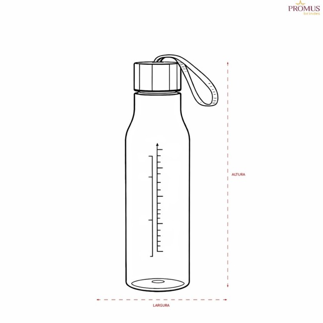 Garrafa Plástica 615ml Personalizada - H3790