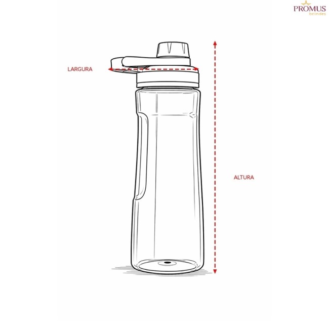 Garrafa Plástica 750ml Personalizada - H3791