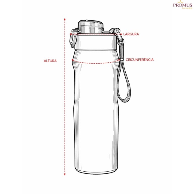 Garrafa Térmica 550ml Personalizada - H3866