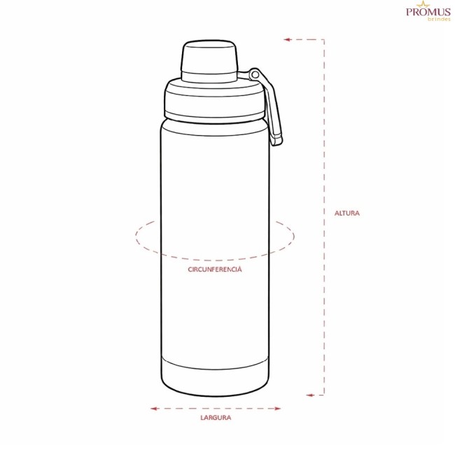 Garrafa Térmica 600ml Personalizado - H3620
