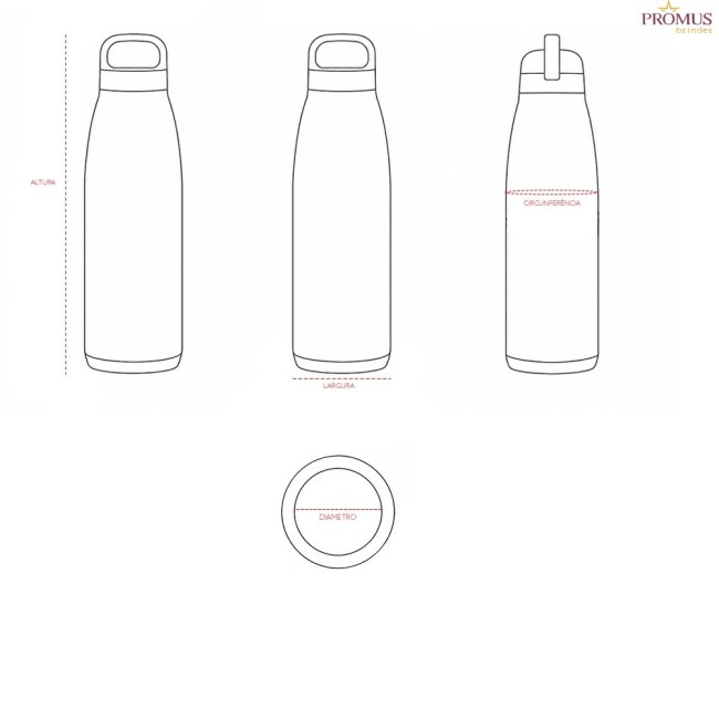 Garrafa Térmica 750ml Personalizada - H3856