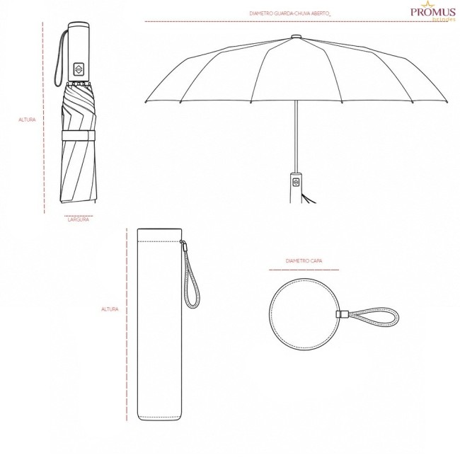 Guarda-chuva Automático Personalizado - H3913