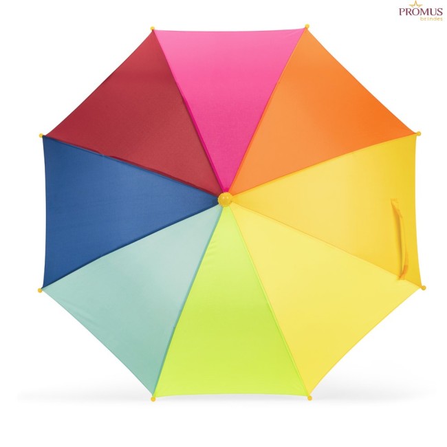 Guarda-Chuva Infantil Colorido 19" em Poliéster 190T Personalizado H990168