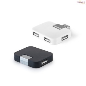 Hub USB 2.0 com 4 Portas Compacto Personalizado H970318