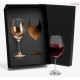 Jogo de Taças de Vidro p/ Vinho 490 ML 2 Pçs Personalizada - H3628