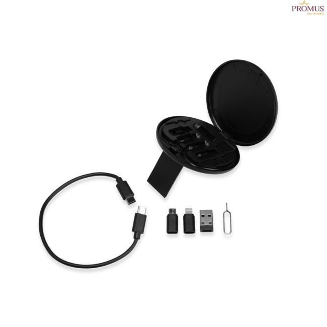 Kit Cabo USB-C Com 3 Adaptadores Personalizado - H3754