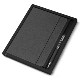 Kit caderno de anotações e caneta metálica para Brinde H2644