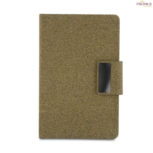 Kit Caderno em PU e Fibra de Café ou Chá Personalizado - H3329