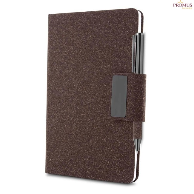 Kit Caderno em PU e Fibra de Café ou Chá Personalizado - H3329