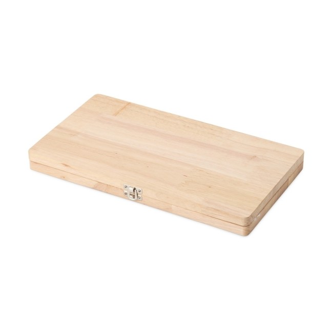 Kit churrasco 4 Peças em Madeira Personalizado para Brindes H2876