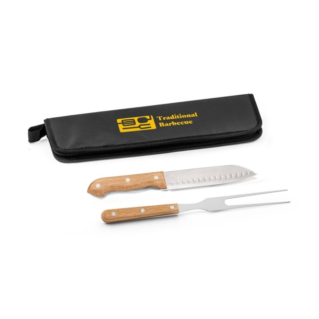 Kit Churrasco com Estojo em 210D com 2 Peças Personalizado H940365