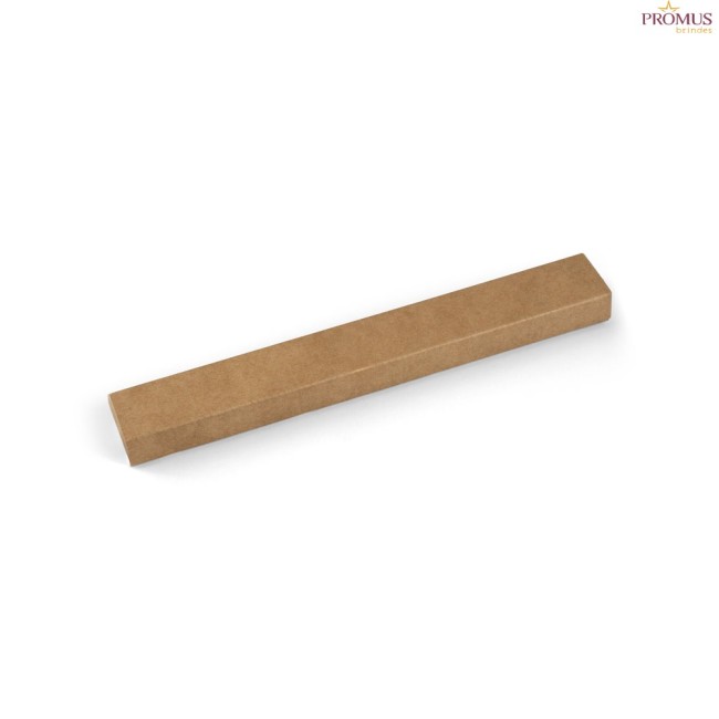 Kit Churrasco em Caixa Kraft com Faca e Garfo em Inox e Bambu Personalizado H940399