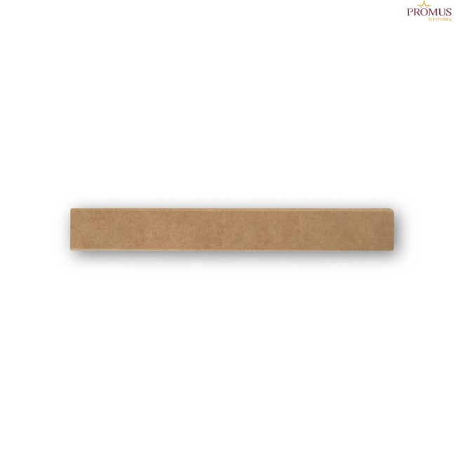 Kit Churrasco em Caixa Kraft com Faca e Garfo em Inox e Bambu Personalizado H940399