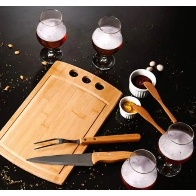 Kit Churrasco, Petisco, Cerveja E Tábua 3 Furos 11 Pçs H2966