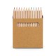 Kit com 12 Mini Lápis de Cor em Caixa de Cartão Para Personalizar H510747