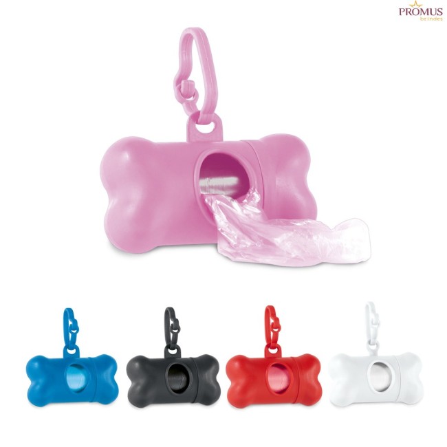 Kit de Higiene para Cachorro em PP com Porta-Saco Formato Osso Personalizado H950103