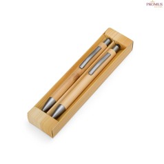 Kit Ecológico Caneta e Lapiseira Bambu - H3316
