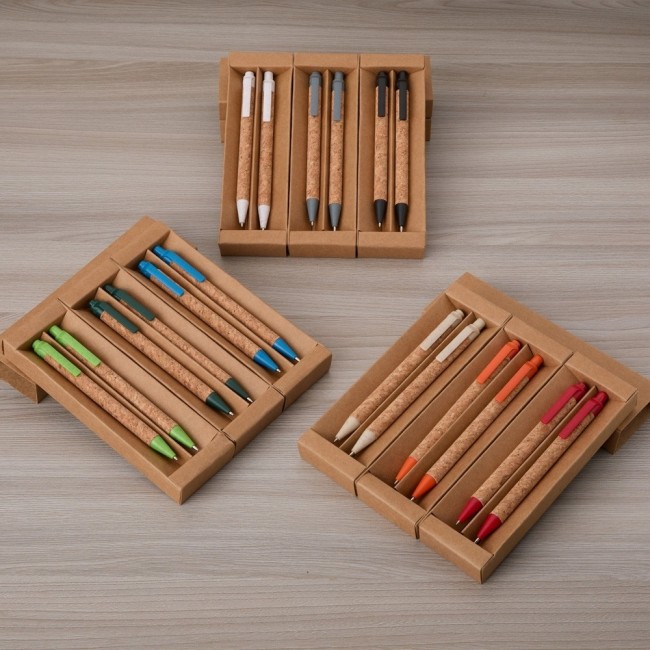 Kit Ecológico Caneta e Lapiseira Cortiça H3022