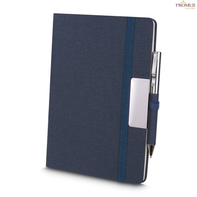 Kit Escritório A5 Capa em RPET e Caneta Metálica Personalizado - H2958