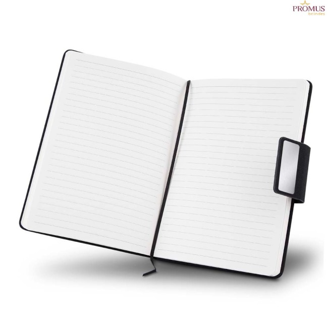 Kit Escritório Caderno, garrafa e Caneta Metálica Personalizado - H3328