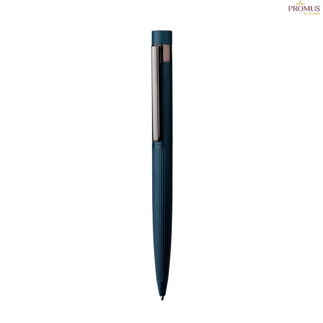 Kit Escritório Contendo, Caderno A5 Com Elástico e Caneta Metálica Personalizado - H3955