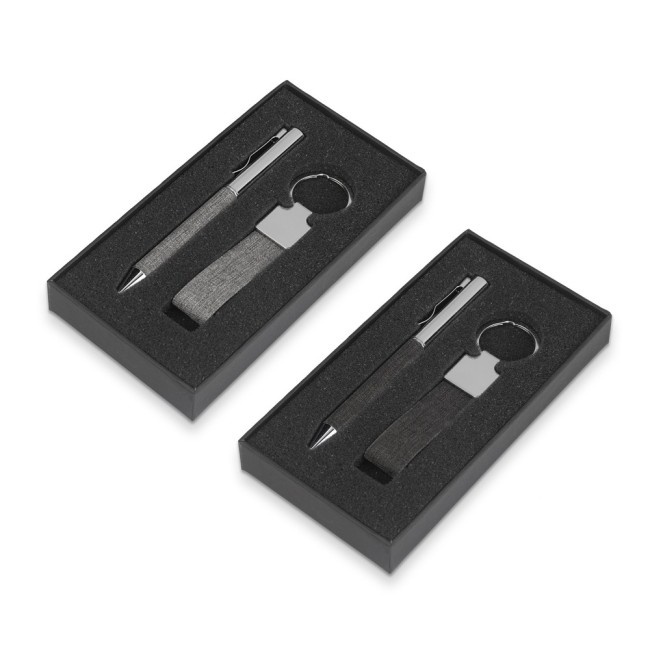 Kit Escritório Metal com Chaveiro e Caneta H2947