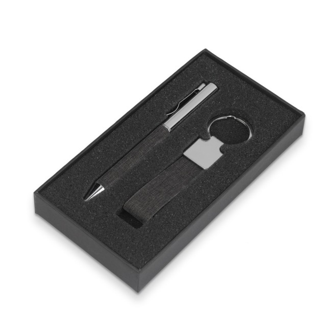 Kit Escritório Metal com Chaveiro e Caneta H2947