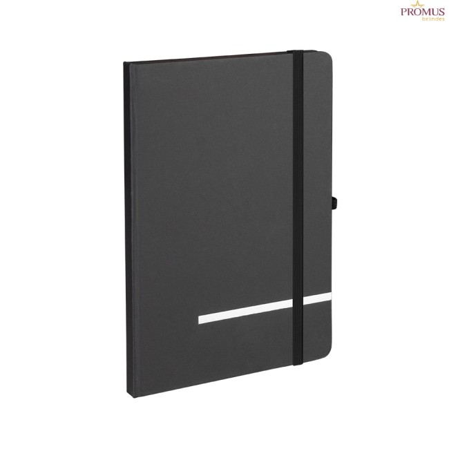 Kit Escritório Tamanho A5 com Capa Dura e Caneta Metal Personalizado - H3968
