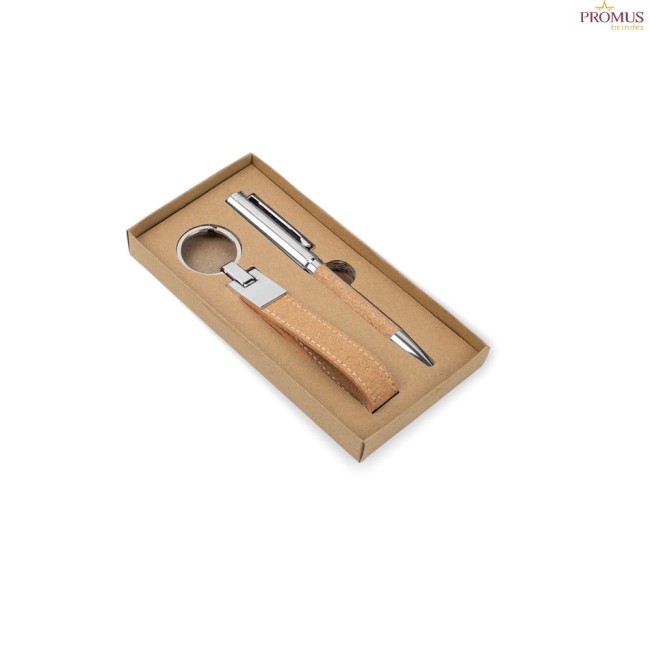 Kit Esferográfica e Chaveiro Personalizado