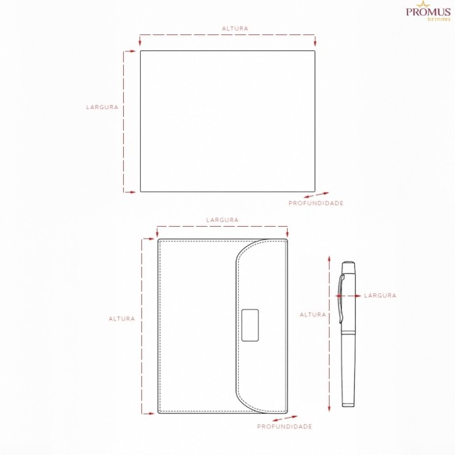 Kit Executivo 2 Peças Personalizado - H3745