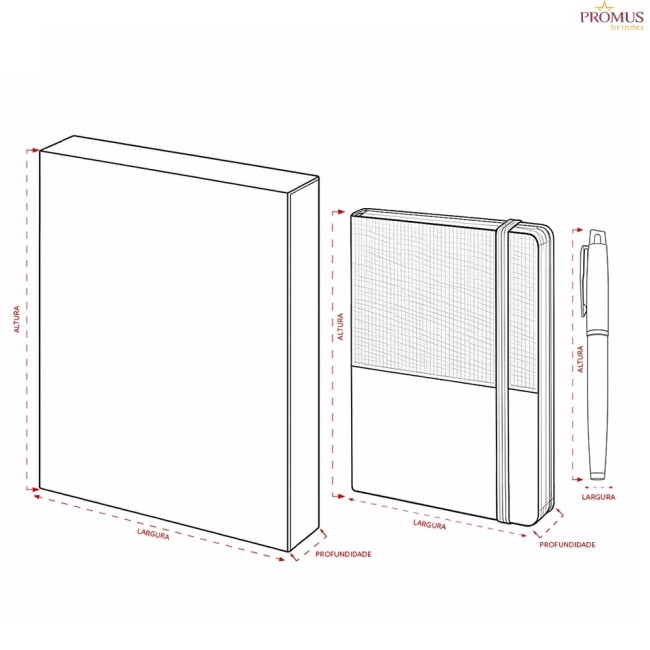 Kit Executivo 2 Peças Personalizado - H3836