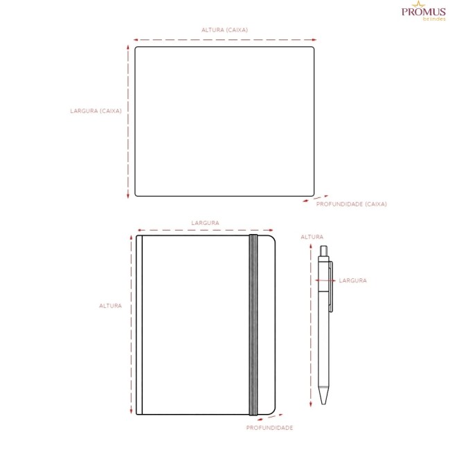 Kit Executivo com 2 Peças Personalizado - H3898