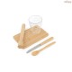 Kit para Caipirinha 5 Peças em Bambu e Vidro Personalizado H940435